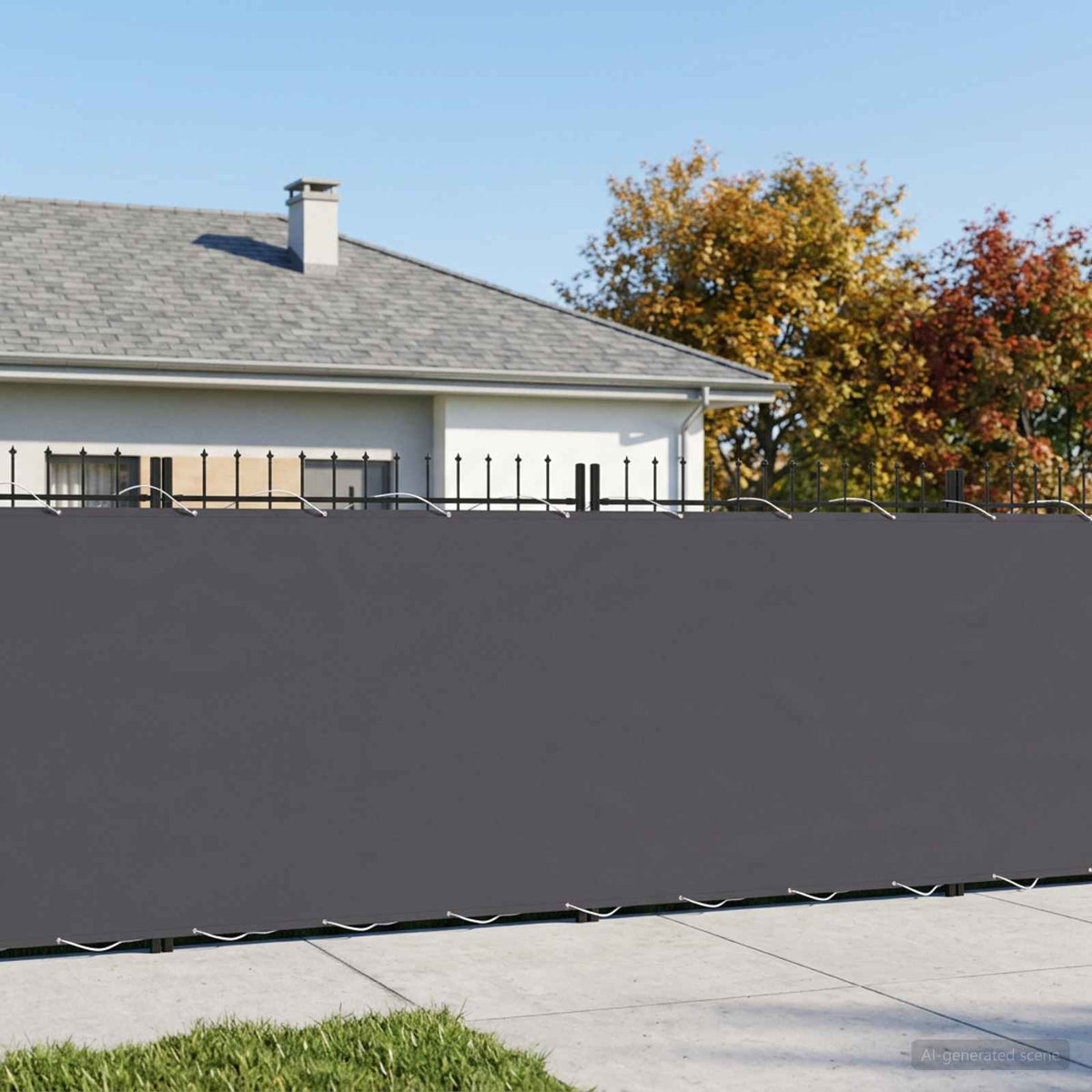 Balkon Privacy Scherm 1,8 x 15 m Stof met PU-coating is nu te koop bij PeponiXL, paradijselijk wonen!