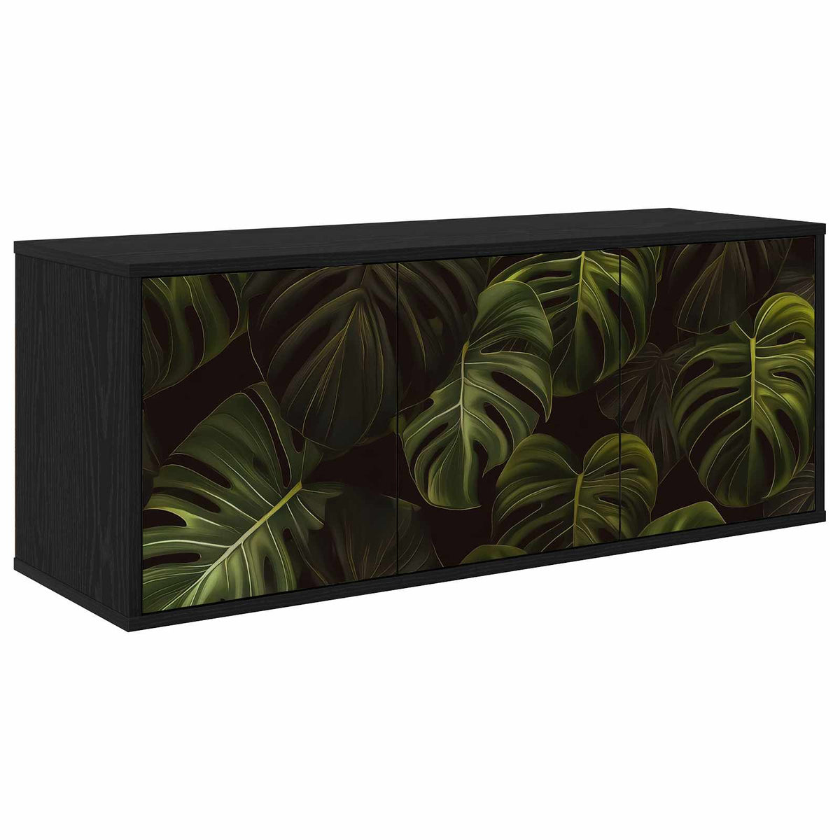Wandgemonteerd tv-meubel ELBURG 102 x 33 x 40 cm Zwart eiken is nu te koop bij PeponiXL, paradijselijk wonen!