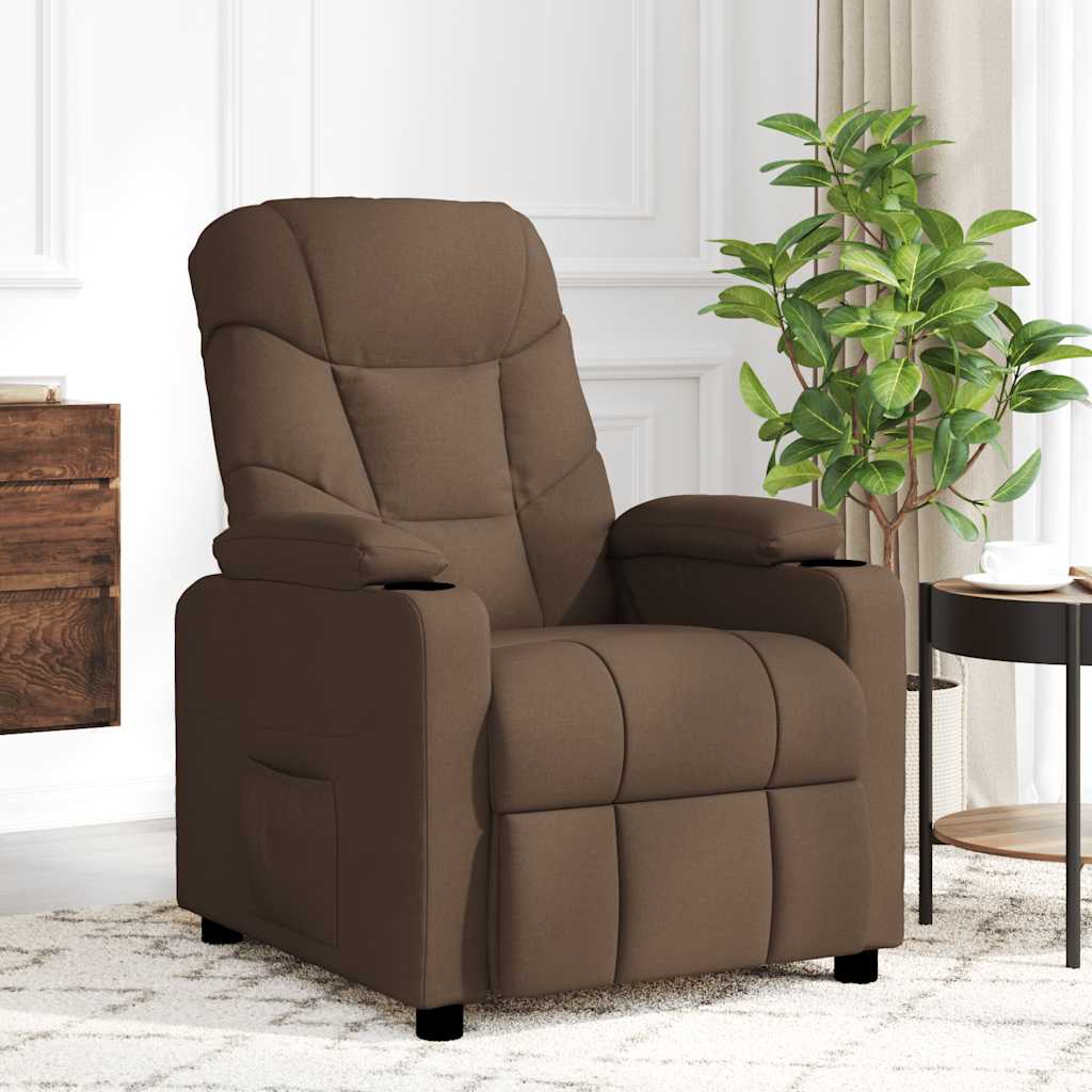 Massagestoel stof bruin is nu te koop bij PeponiXL, paradijselijk wonen!