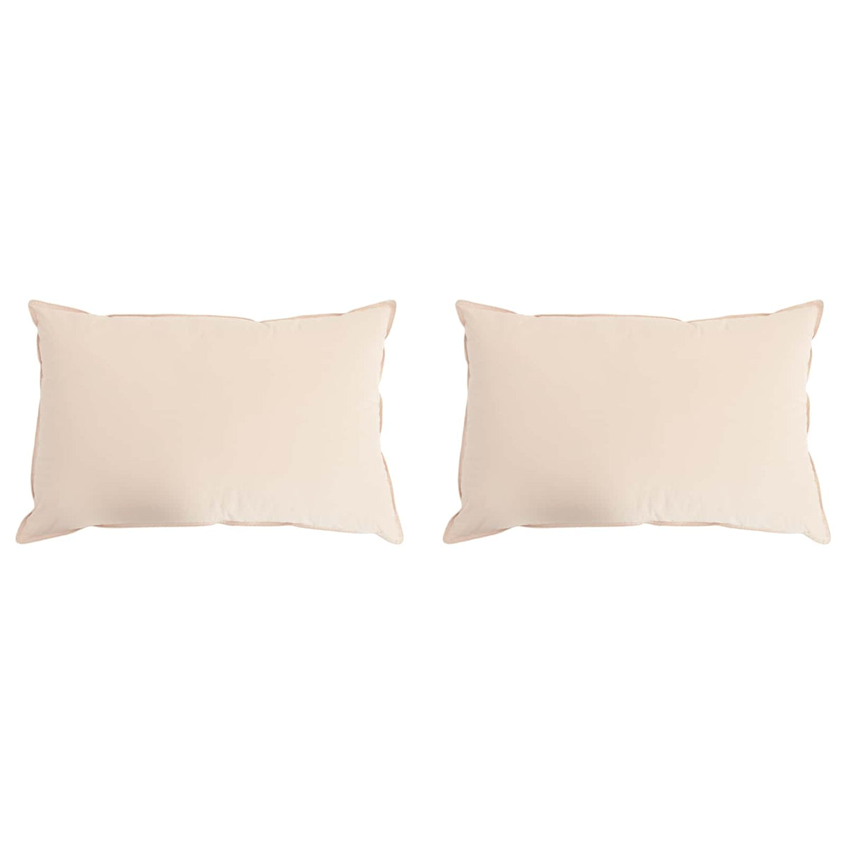 Hoofdkussen 2 pcs Beige 50 x 70 cm Kapokvezel is nu te koop bij PeponiXL, paradijselijk wonen!