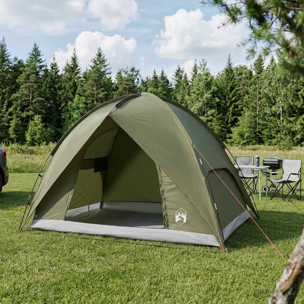 Camping Tent met Regenhoes Waterdicht Koepel Olijfgroen is nu te koop bij PeponiXL, paradijselijk wonen!