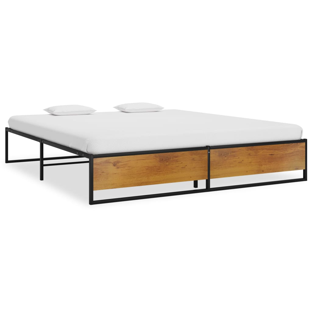 Bedframe metaal zwart 180x200 cm is nu te koop bij PeponiXL, paradijselijk wonen!