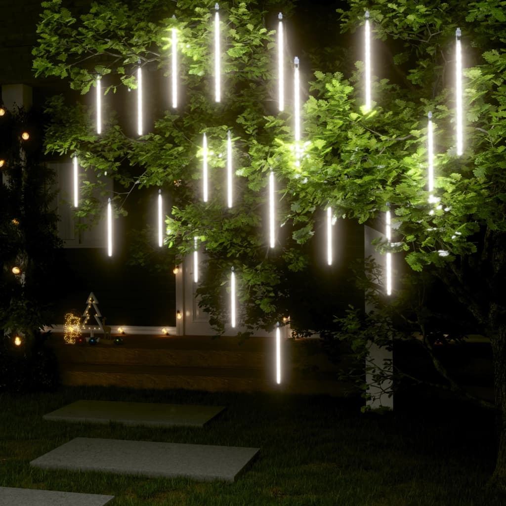 Meteoorlichten 20 st 480 LED's binnen/buiten 30 cm koudwit is nu te koop bij PeponiXL, paradijselijk wonen!