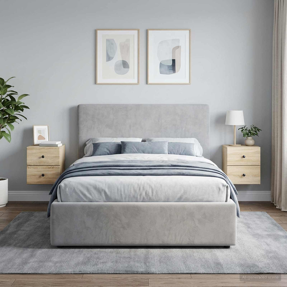 Wandbeugel Bedkast 2 pcs Sonoma Eiken 34,5 x 33 x 40 cm is nu te koop bij PeponiXL, paradijselijk wonen!