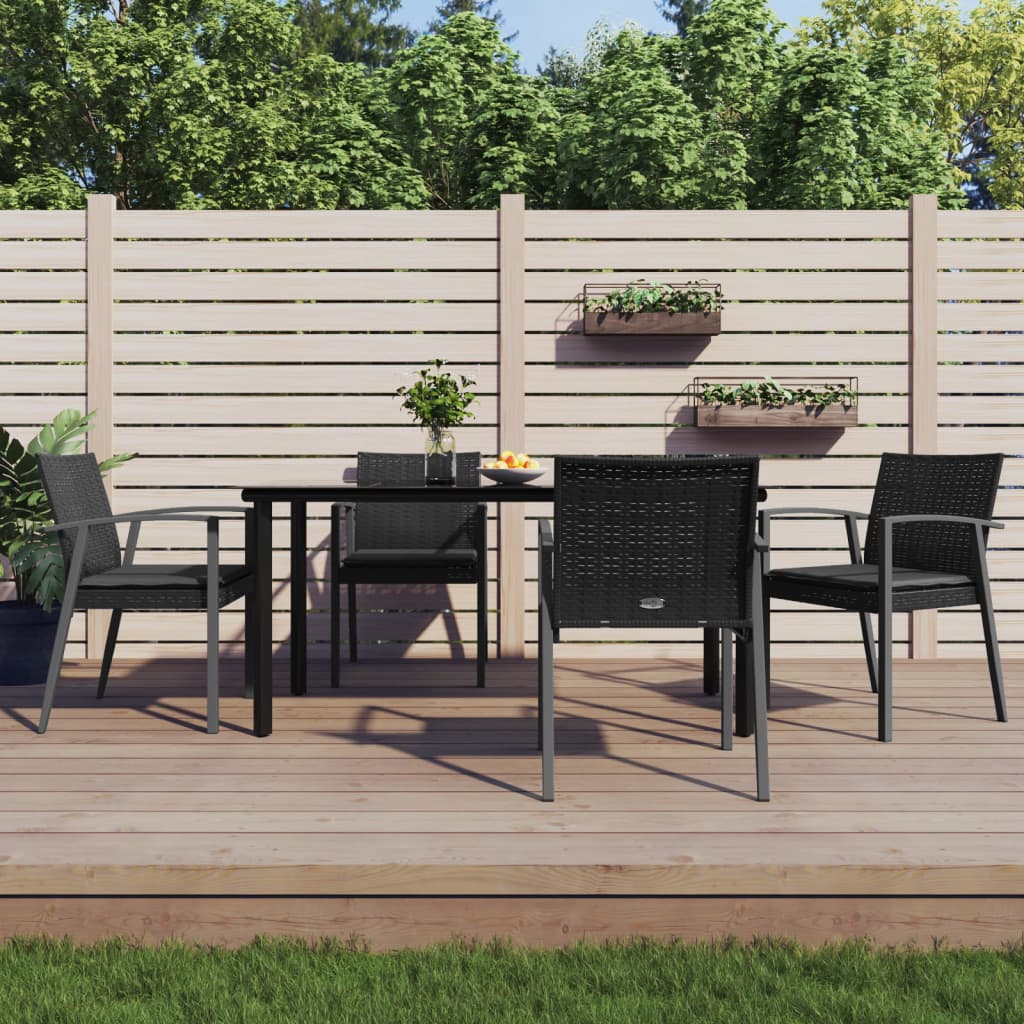 5-delige Tuinset met kussens poly rattan en staal is nu te koop bij PeponiXL, paradijselijk wonen!