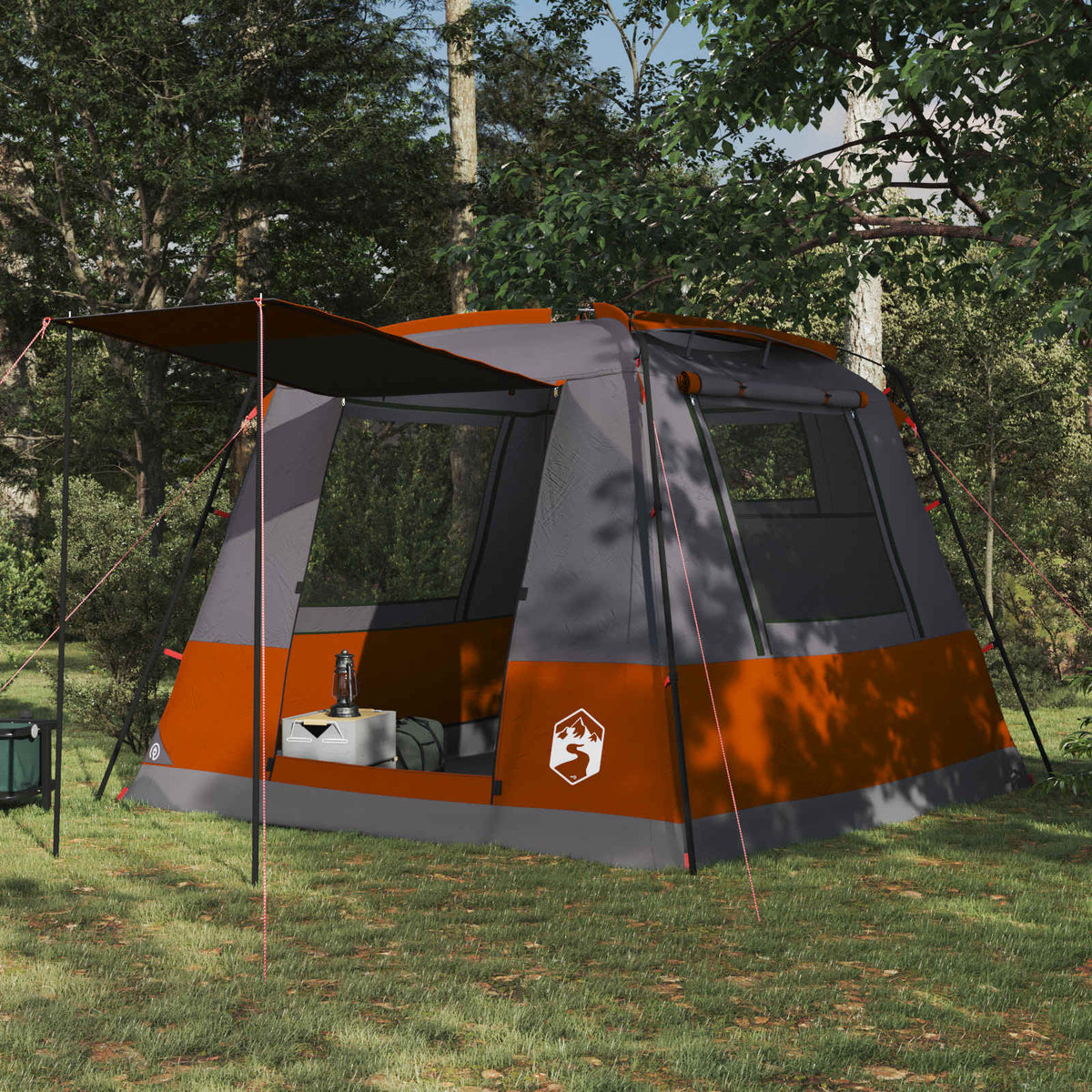 Toilet Tent Grijs en Oranje 10-persoons is nu te koop bij PeponiXL, paradijselijk wonen!