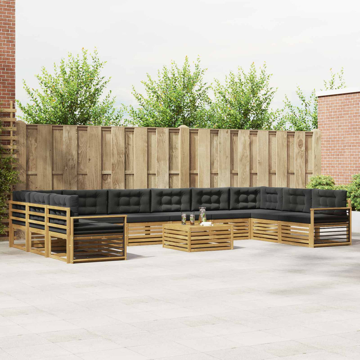 Sofa-Sets Massief Acaciahout is nu te koop bij PeponiXL, paradijselijk wonen!