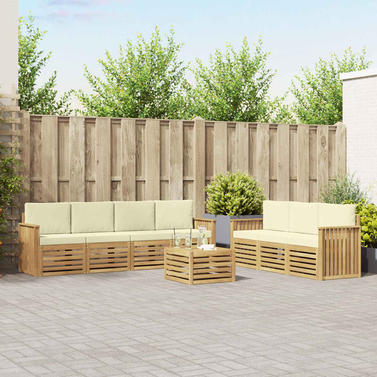 Sofa-Sets Massief Acaciahout is nu te koop bij PeponiXL, paradijselijk wonen!