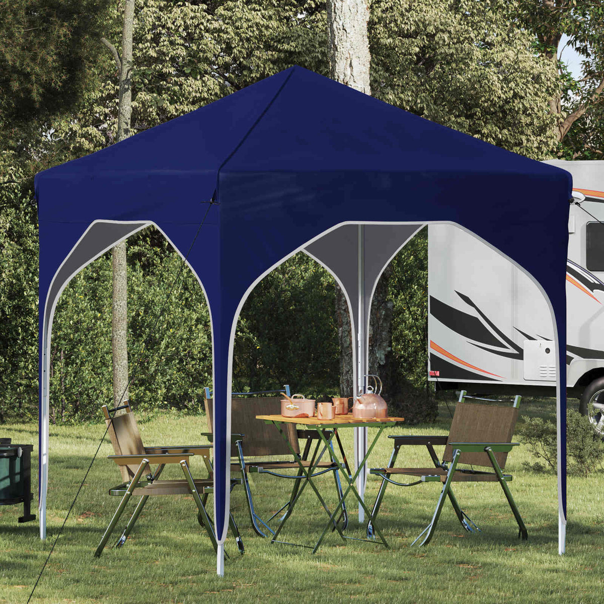Pop-up Feesttent 194 x 194 x 245 cm Blauw is nu te koop bij PeponiXL, paradijselijk wonen!