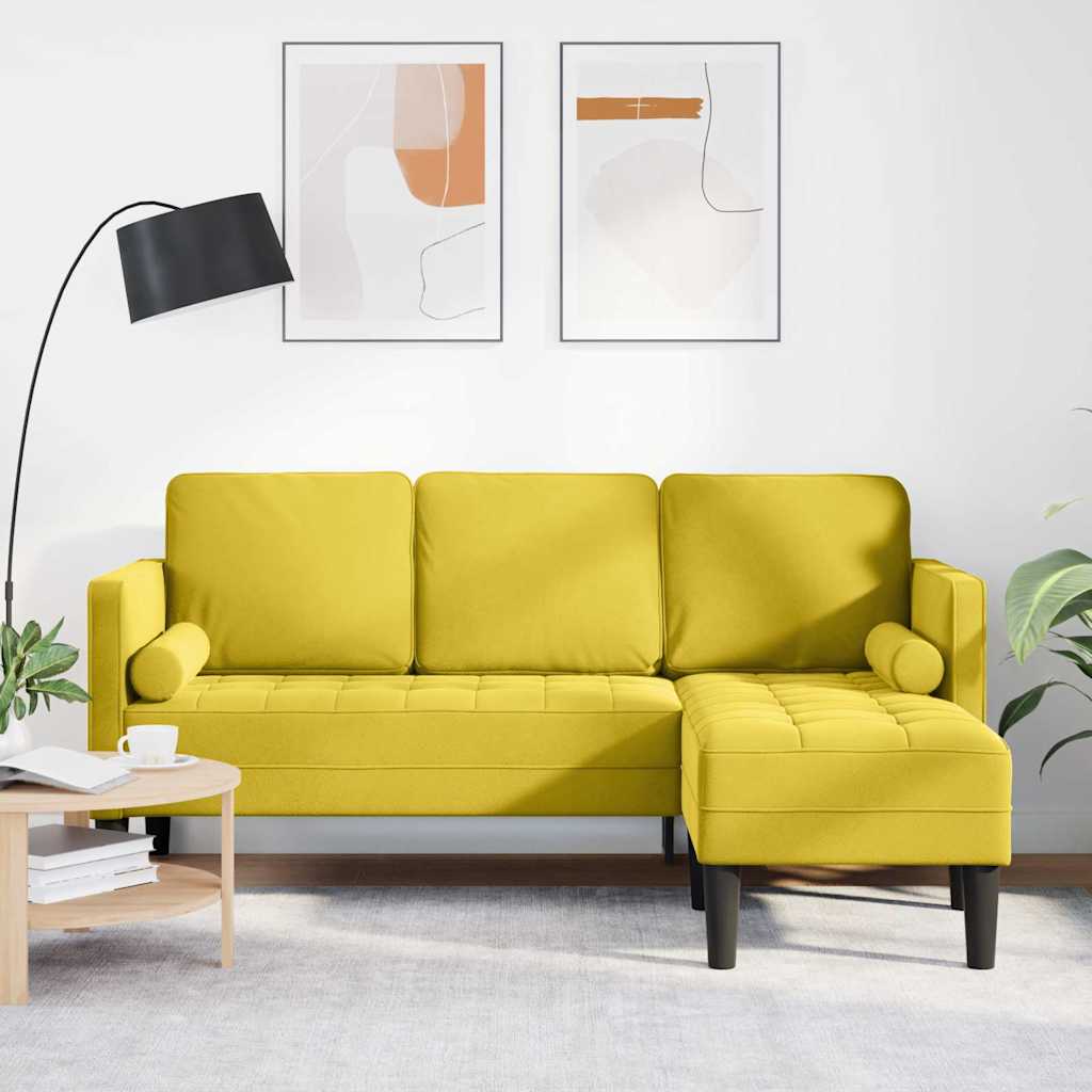 Bankstel met kussen Geel Polyester is nu te koop bij PeponiXL, paradijselijk wonen!