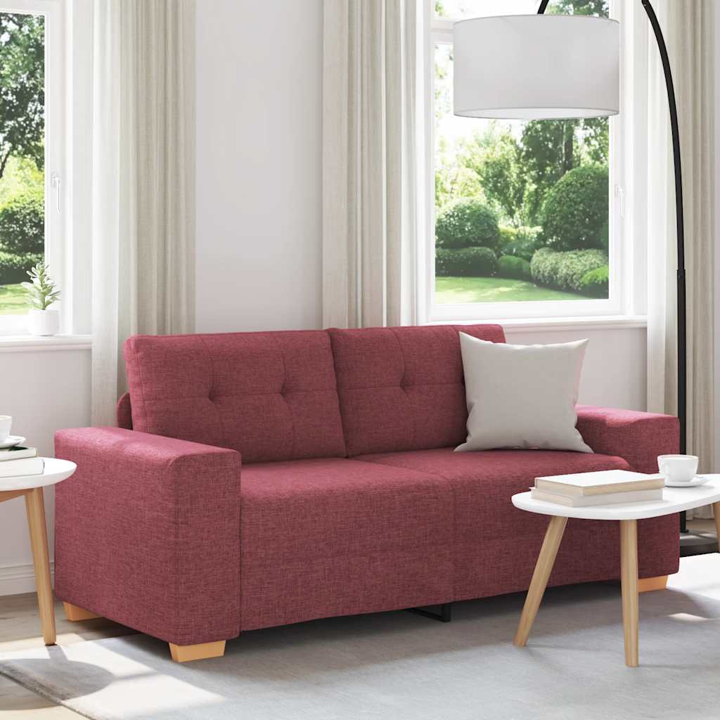 Loveseat Bank Wijnrood 180x77x82 cm Stof is nu te koop bij PeponiXL, paradijselijk wonen!