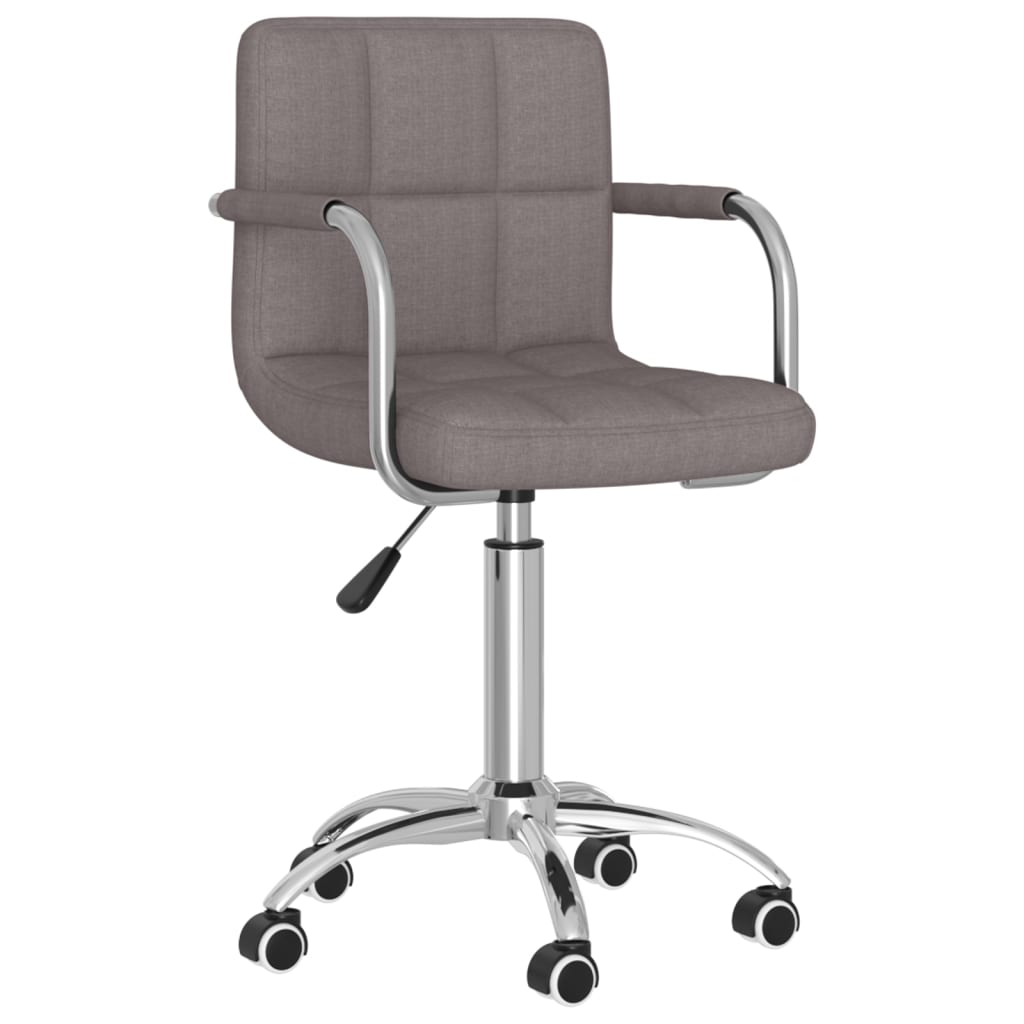 Eetkamerstoel draaibaar stof taupe is nu te koop bij PeponiXL, paradijselijk wonen!