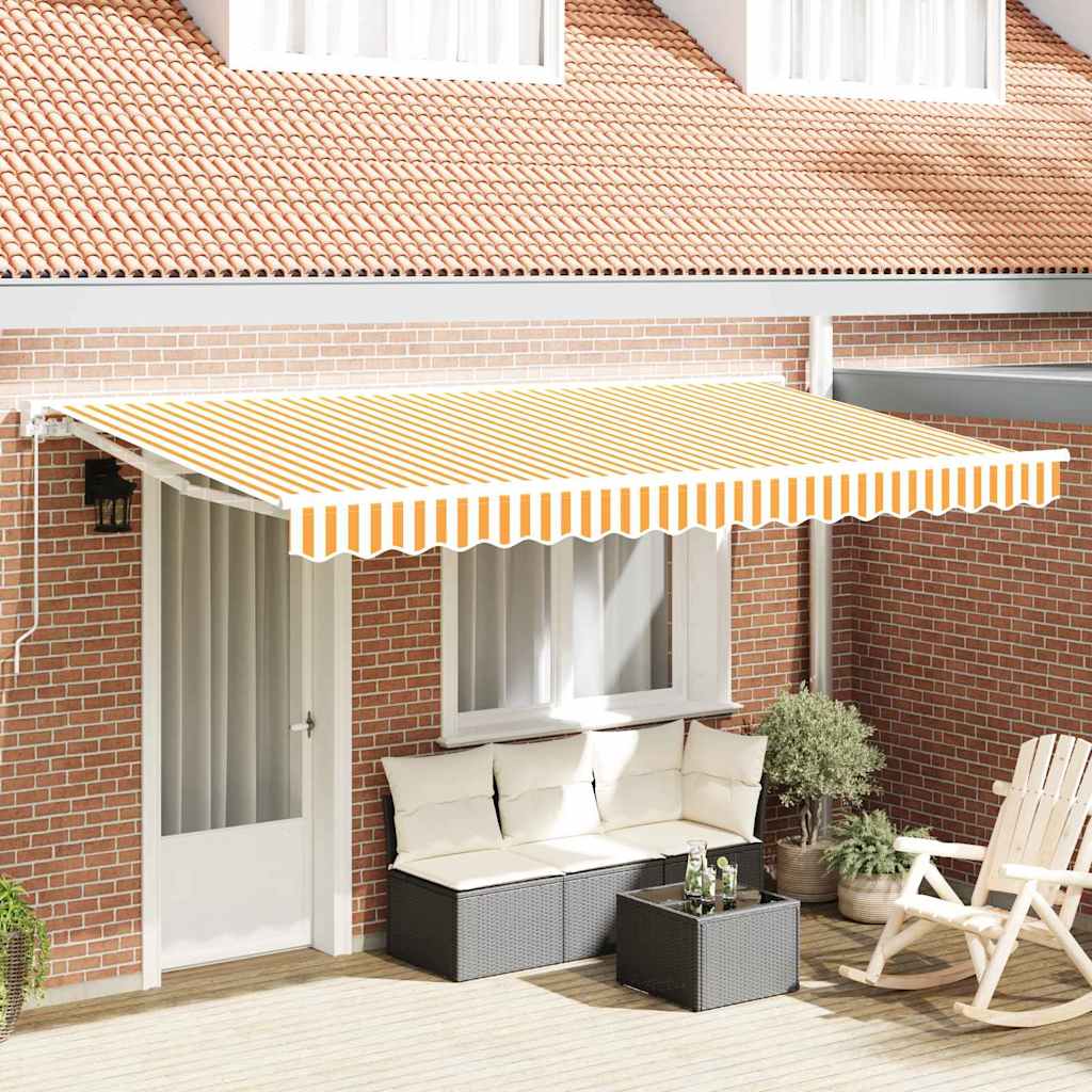 Vervangingsdoek voor zonnescherm Geel en Wit 4 x 2 m Polyester is nu te koop bij PeponiXL, paradijselijk wonen!