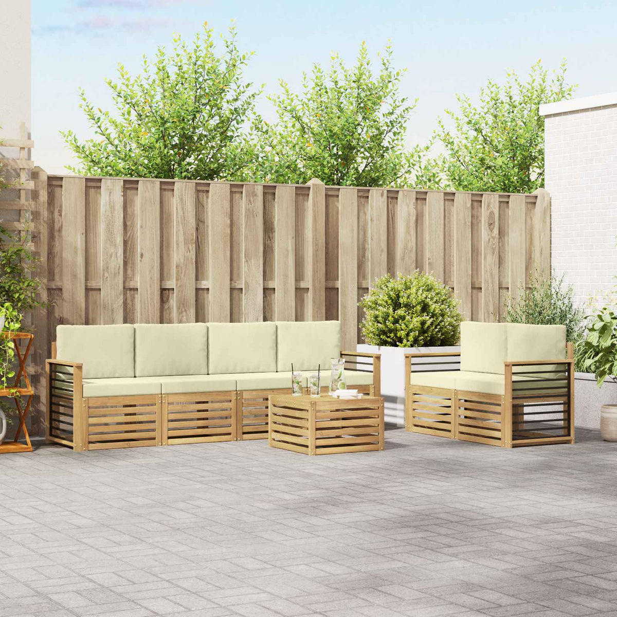 Sofa-Sets Massief Acaciahout is nu te koop bij PeponiXL, paradijselijk wonen!