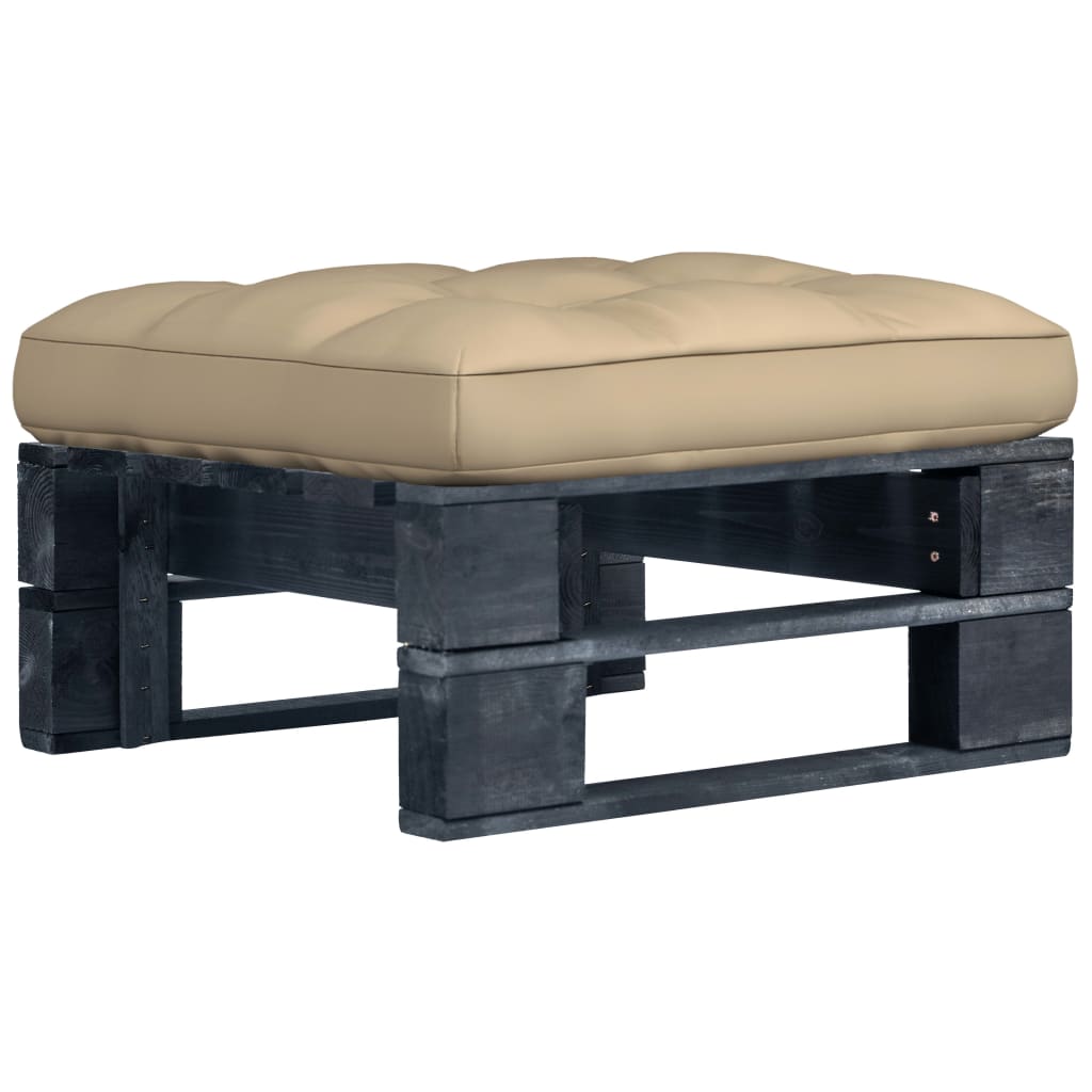Tuinhocker pallet zwart geïmpregneerd grenenhout is nu te koop bij PeponiXL, paradijselijk wonen!