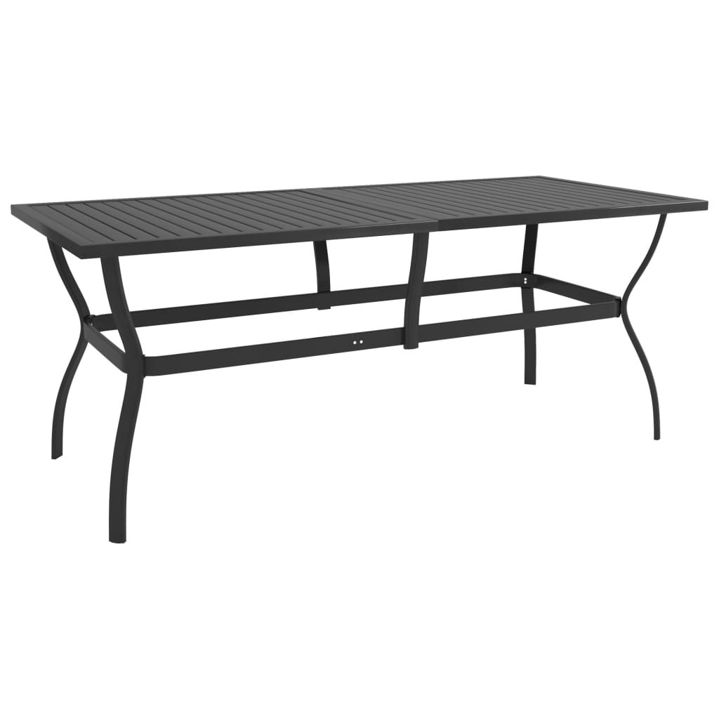 Tuintafel 190x80x72 cm staal antraciet is nu te koop bij PeponiXL, paradijselijk wonen!