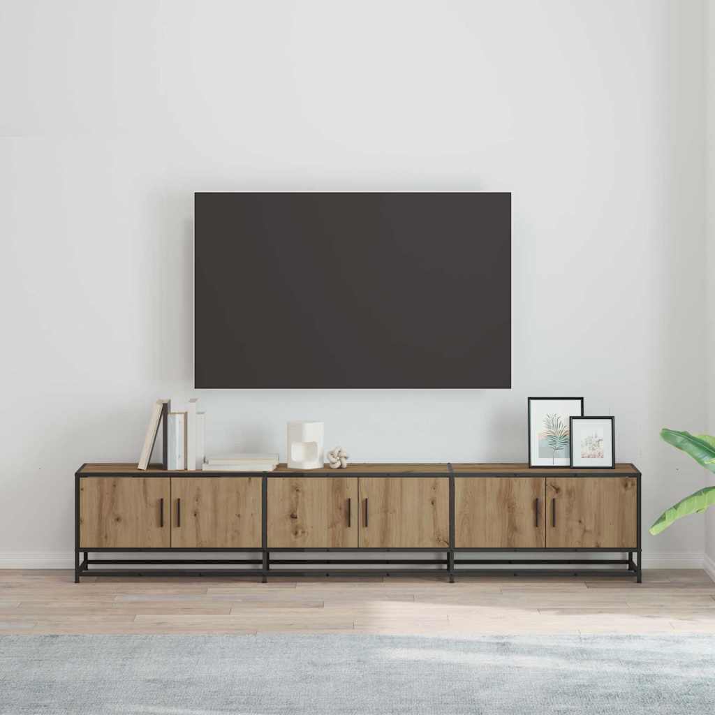 TV Eenheden 2 pcs Artisan Eiken 210 x 35 x 41 cm Bewerkt hout is nu te koop bij PeponiXL, paradijselijk wonen!