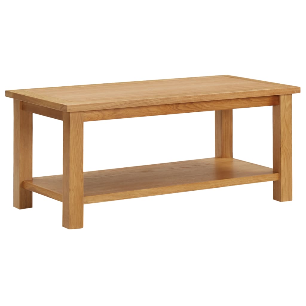 Salontafel 90x45x40 cm massief eikenhout is nu te koop bij PeponiXL, paradijselijk wonen!