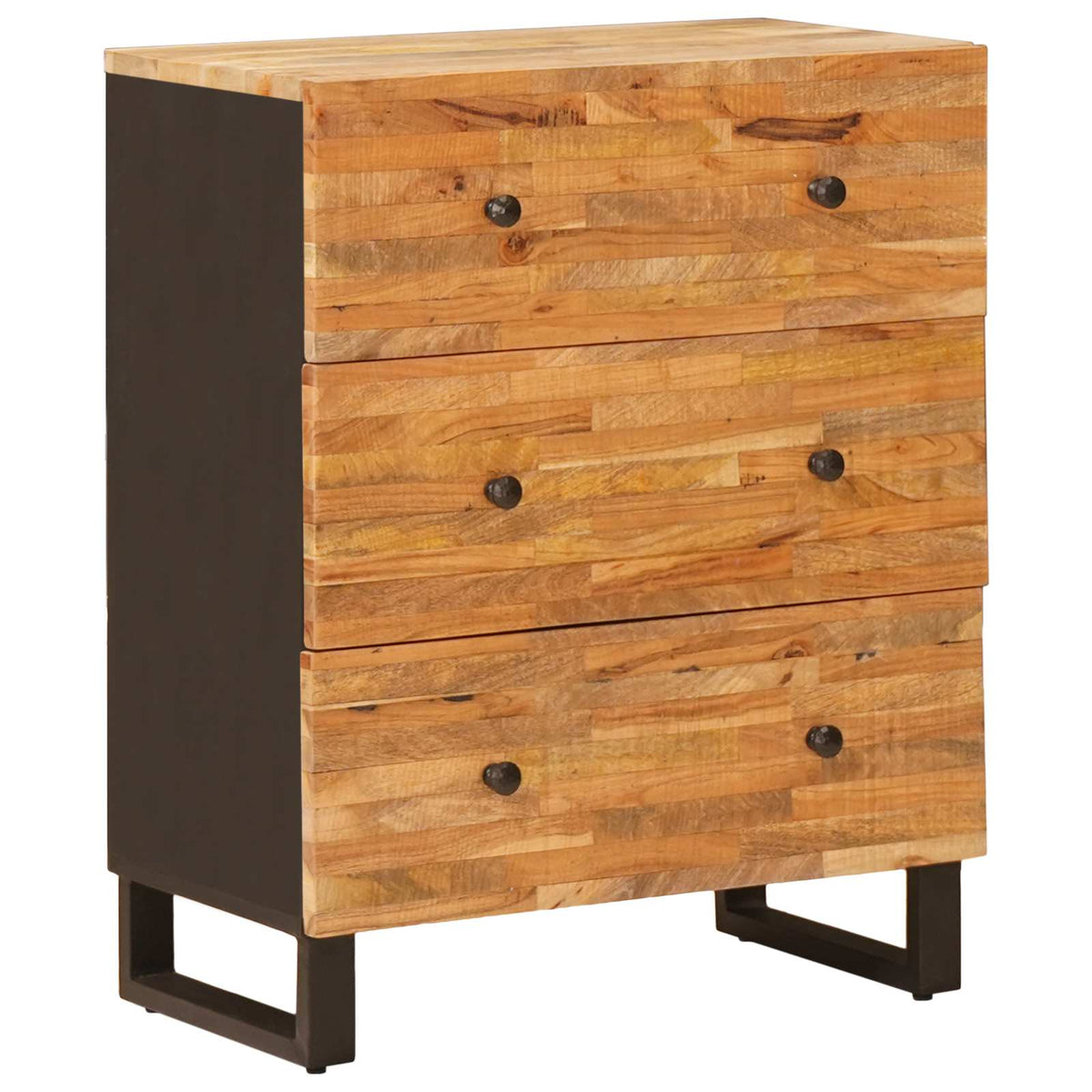 Opslag Dressoir Bruin 60 x 33 x 75 cm Massief Mango Hout is nu te koop bij PeponiXL, paradijselijk wonen!
