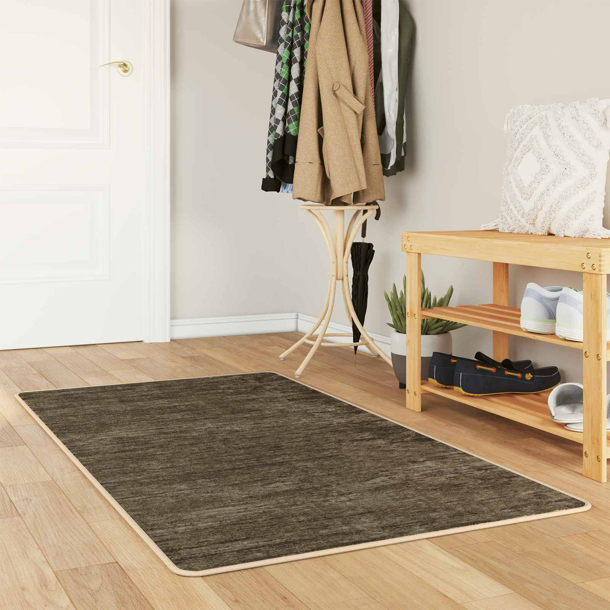 Vloerkleedloper MARSA Bosgroen 80 x 150 cm Polyester en PVC is nu te koop bij PeponiXL, paradijselijk wonen!