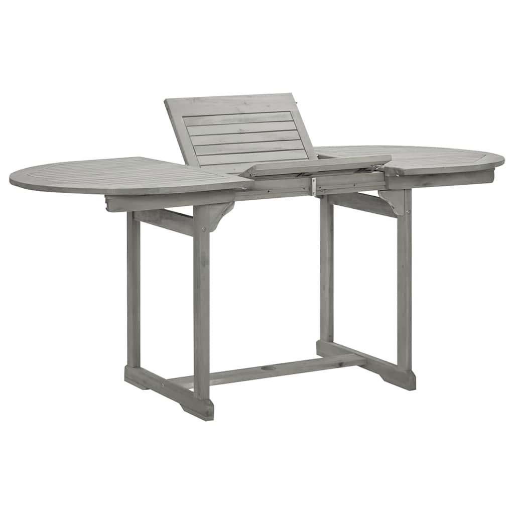 Tuintafel (120-170)x80x75 cm massief acaciahout is nu te koop bij PeponiXL, paradijselijk wonen!