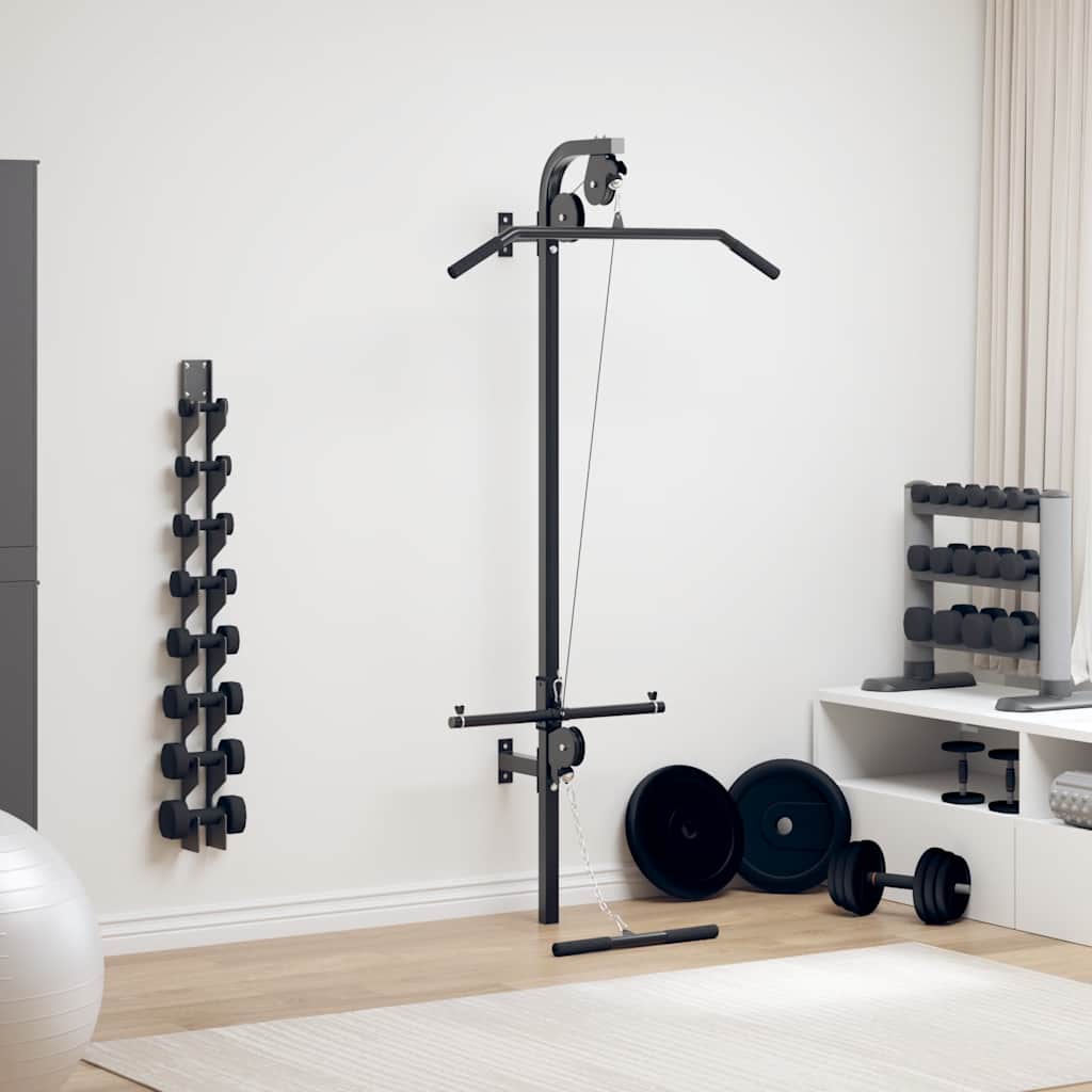Home gym met 2 katrollen wandgemonteerd is nu te koop bij PeponiXL, paradijselijk wonen!