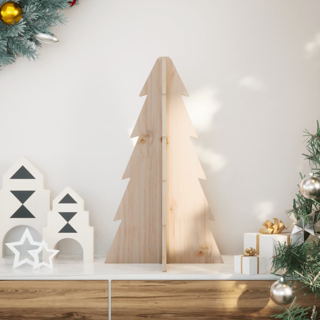 Kerstdecoratie kerstboom 69,5 cm massief grenenhout is nu te koop bij PeponiXL, paradijselijk wonen!