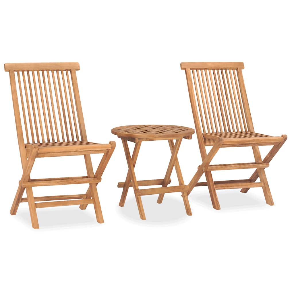 3-delige Tuinset inklapbaar massief teakhout is nu te koop bij PeponiXL, paradijselijk wonen!