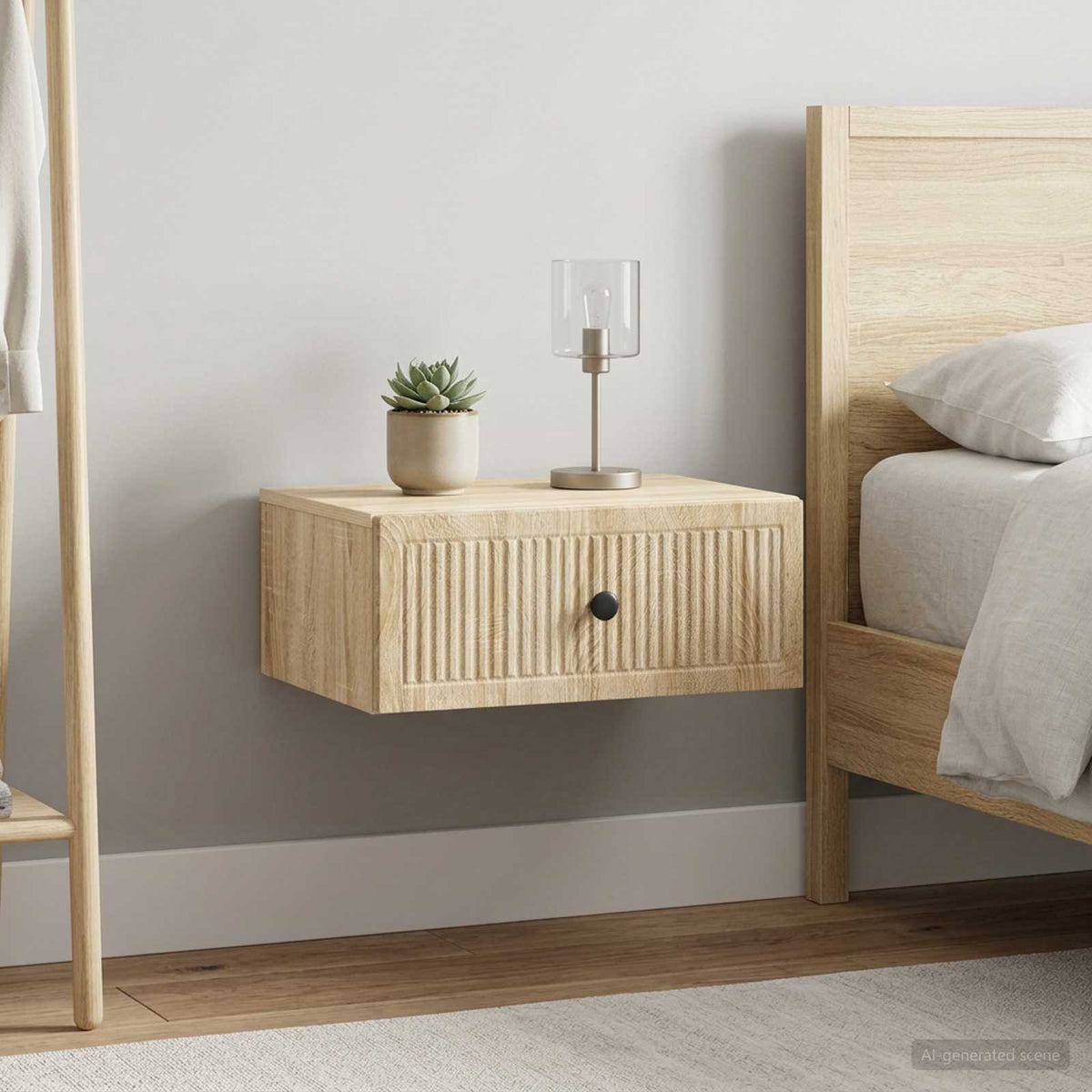 Nachtkastje 2 pcs Sonoma Eiken 49 x 34,5 x 20 cm Bewerkt hout is nu te koop bij PeponiXL, paradijselijk wonen!