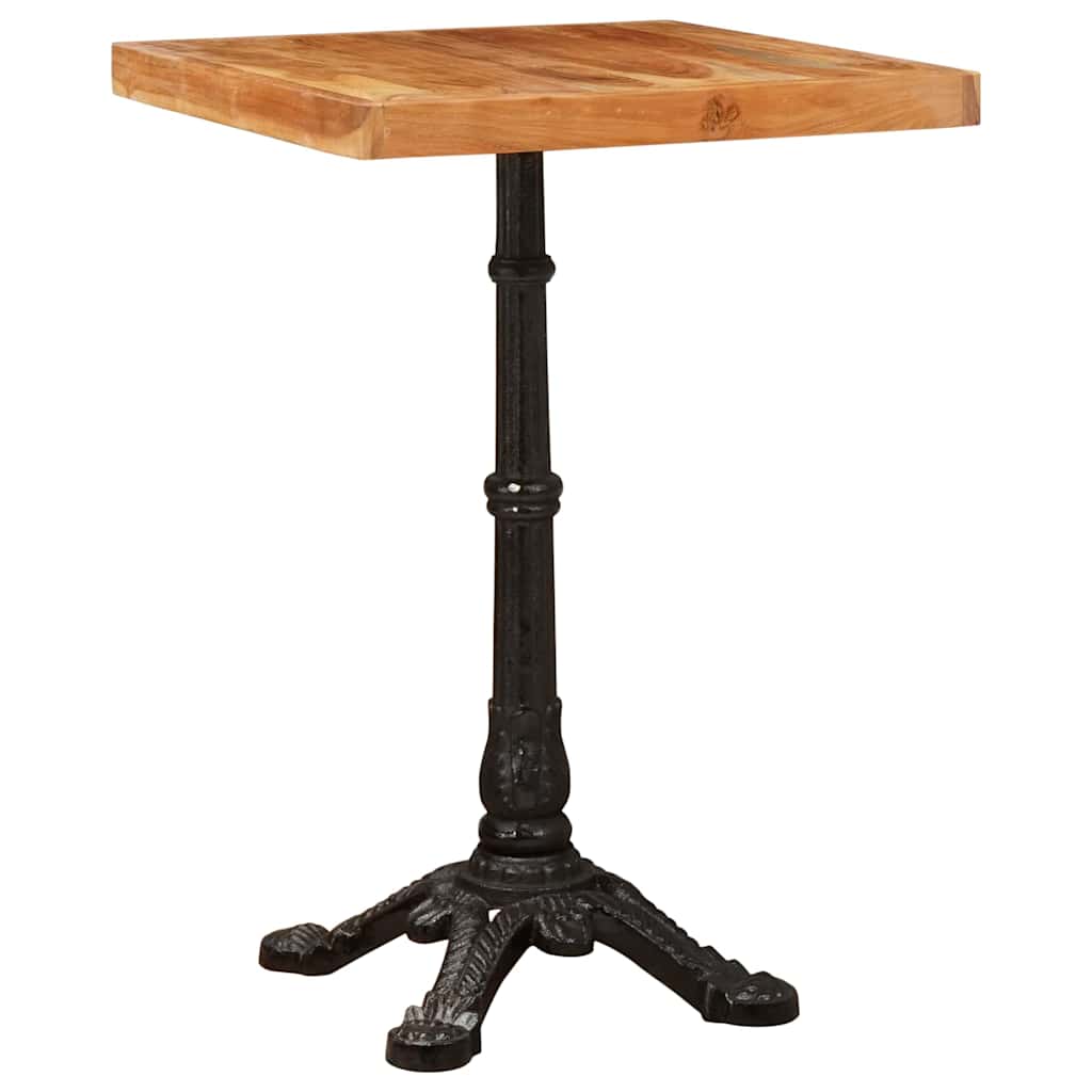 Bistrotafel Bruin 50 x 50 x 76 cm Massief Acaciahout is nu te koop bij PeponiXL, paradijselijk wonen!