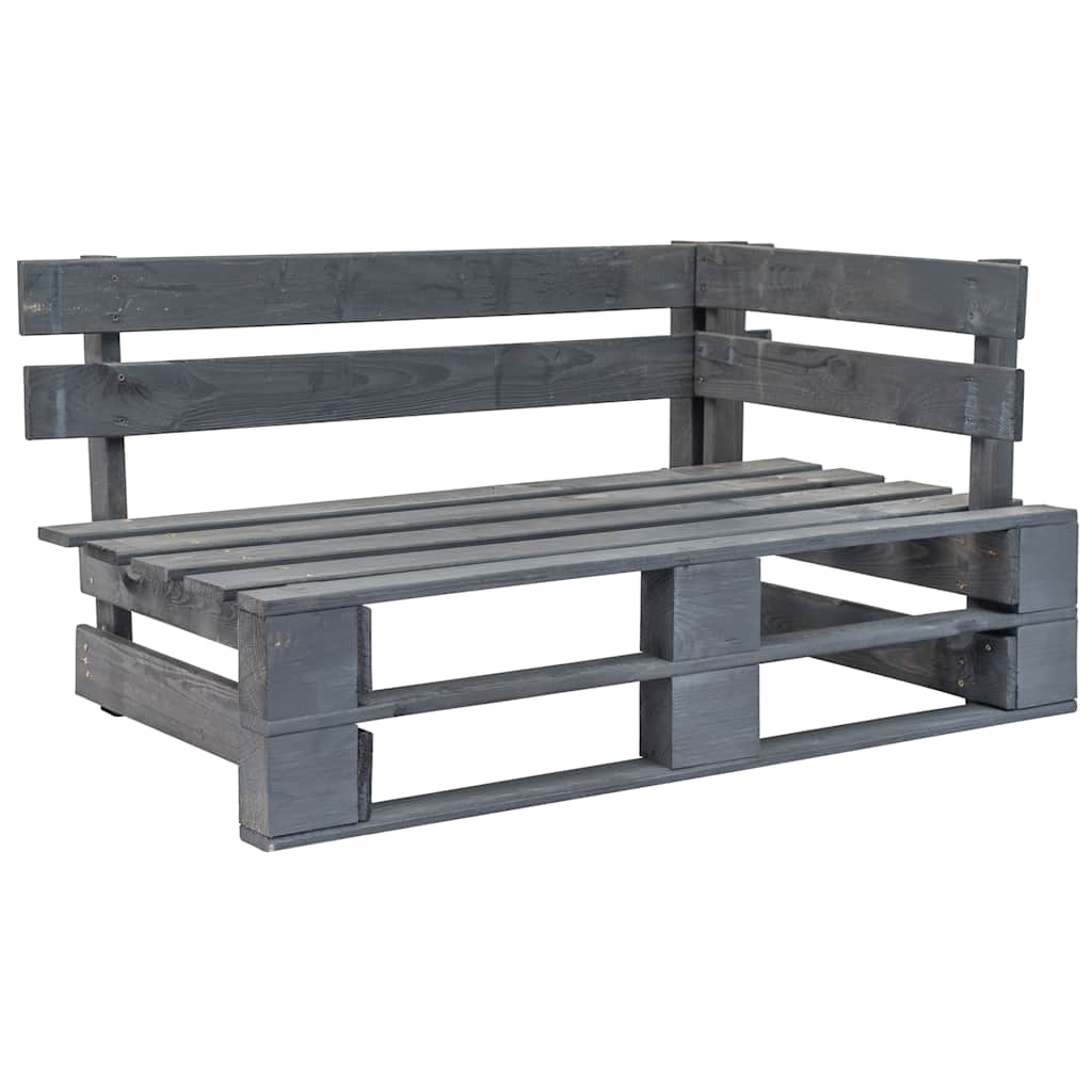 Tuinhoekbank pallet hout grijs is nu te koop bij PeponiXL, paradijselijk wonen!