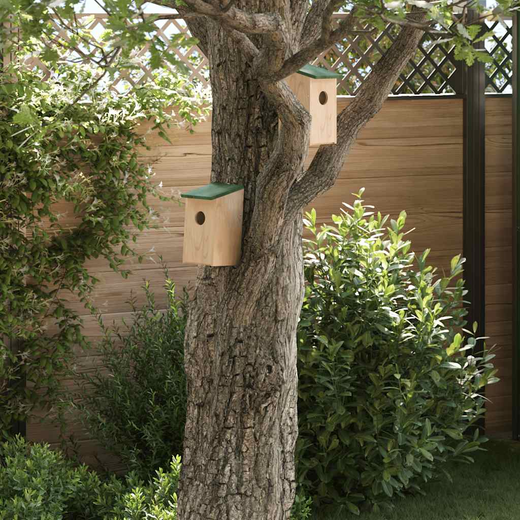 Vogelhuisjes 10 st 12x12x22 cm massief vurenhout is nu te koop bij PeponiXL, paradijselijk wonen!
