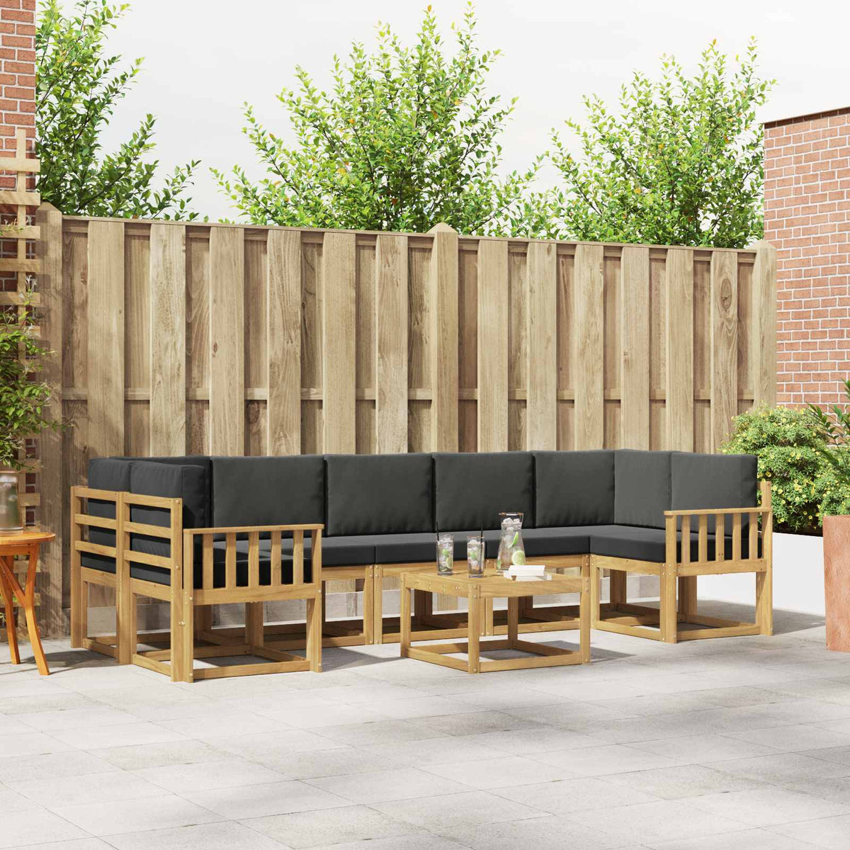Buiten bankenset 6 pcs is nu te koop bij PeponiXL, paradijselijk wonen!