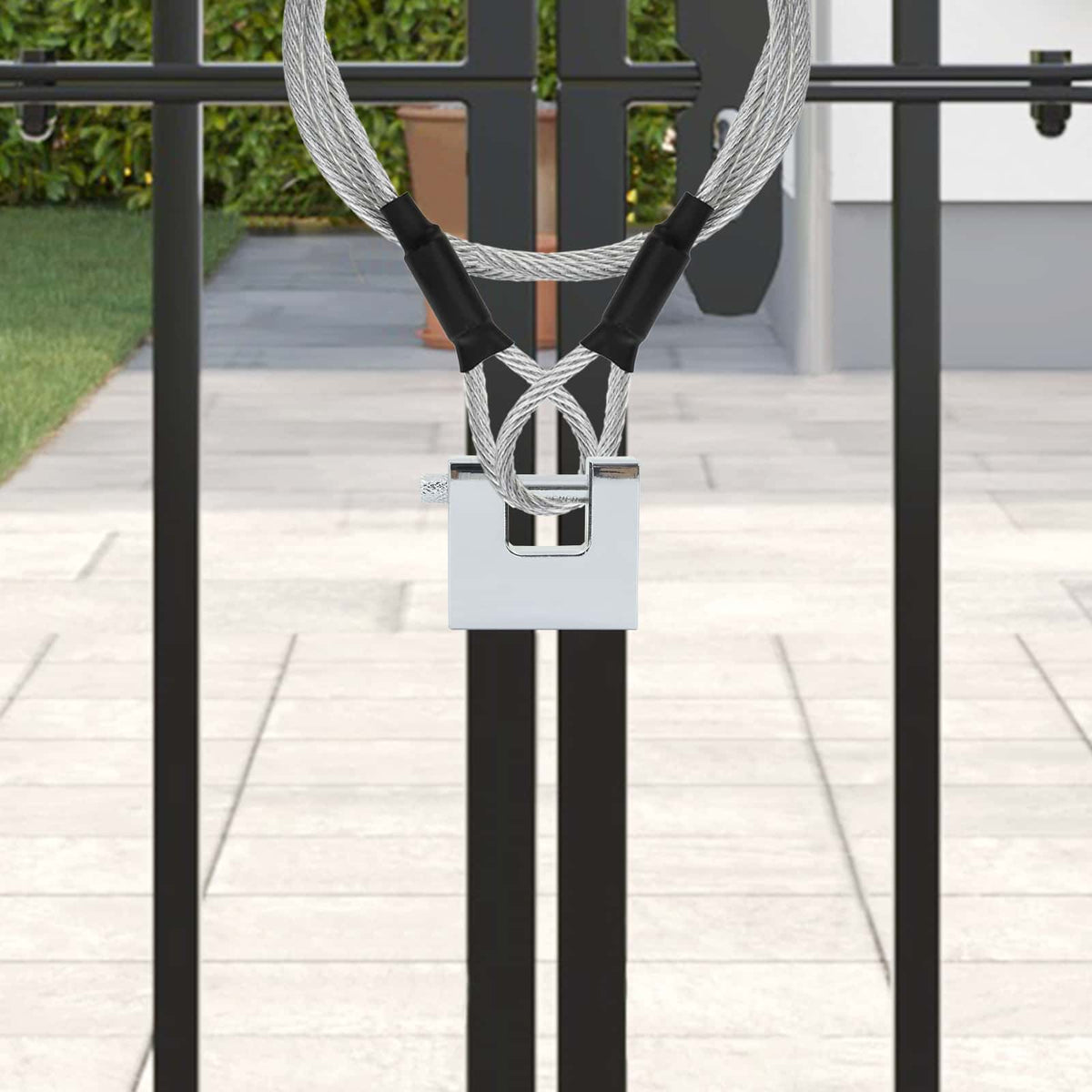 Hangslot 2 pcs Zilver Staal is nu te koop bij PeponiXL, paradijselijk wonen!