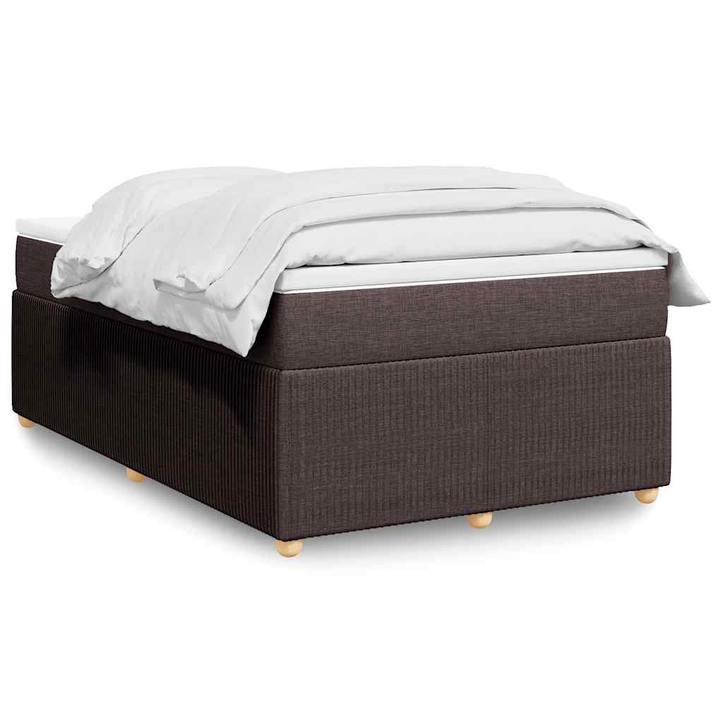 Boxspring met matras stof donkerbruin 120x200 cm is nu te koop bij PeponiXL, paradijselijk wonen!