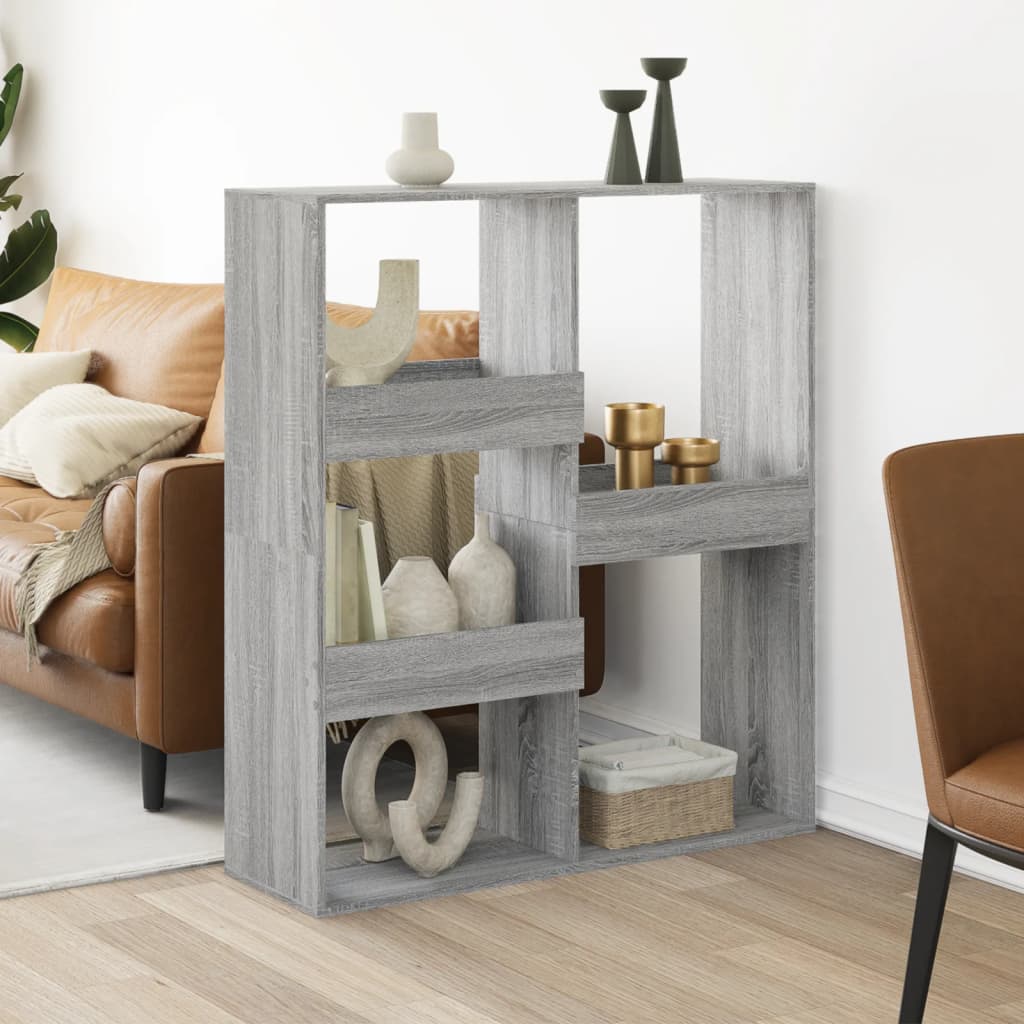kamerscherm 100x33x115 cm bewerkt hout grijs sonoma eikenkleur is nu te koop bij PeponiXL, paradijselijk wonen!
