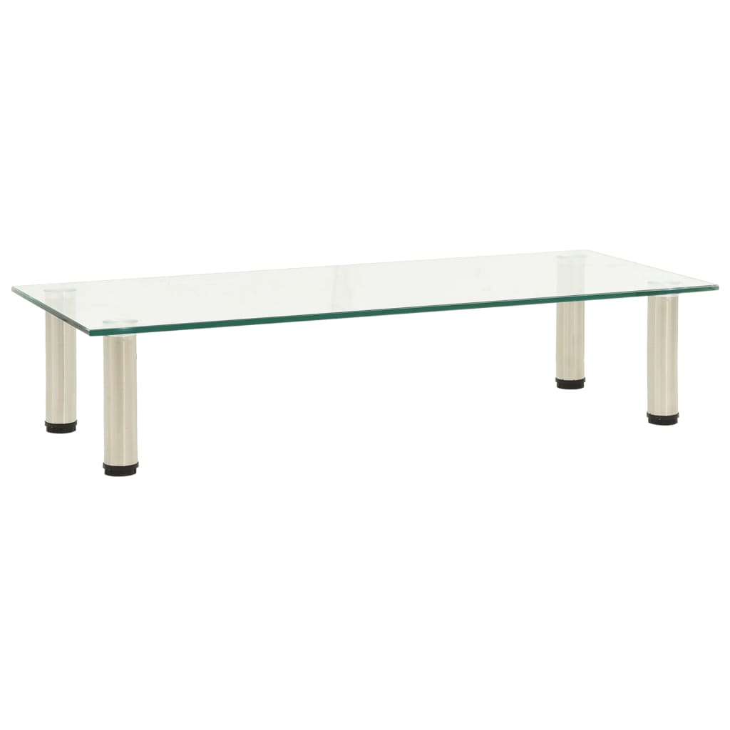 Tv-meubel 80x35x17 cm gehard glas transparant is nu te koop bij PeponiXL, paradijselijk wonen!