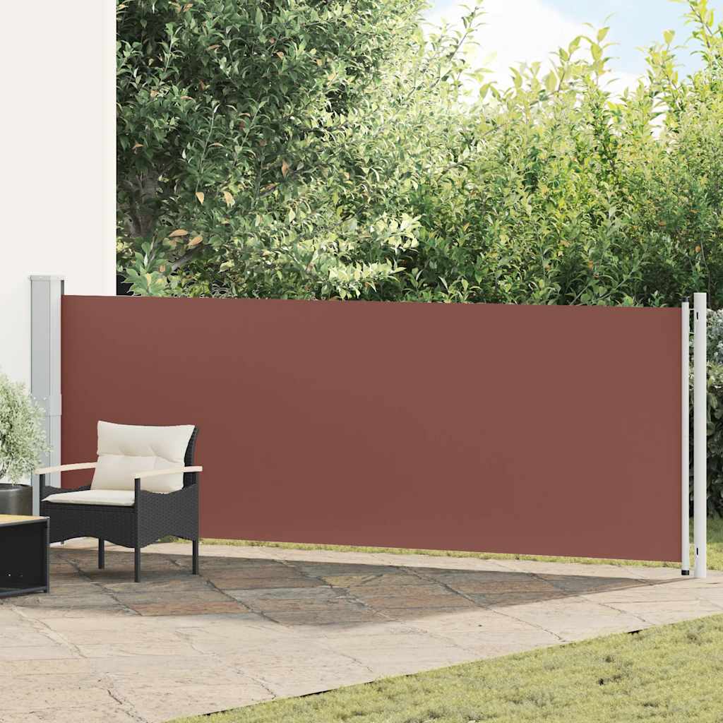 Tuinscherm uittrekbaar 140x600 cm bruin is nu te koop bij PeponiXL, paradijselijk wonen!
