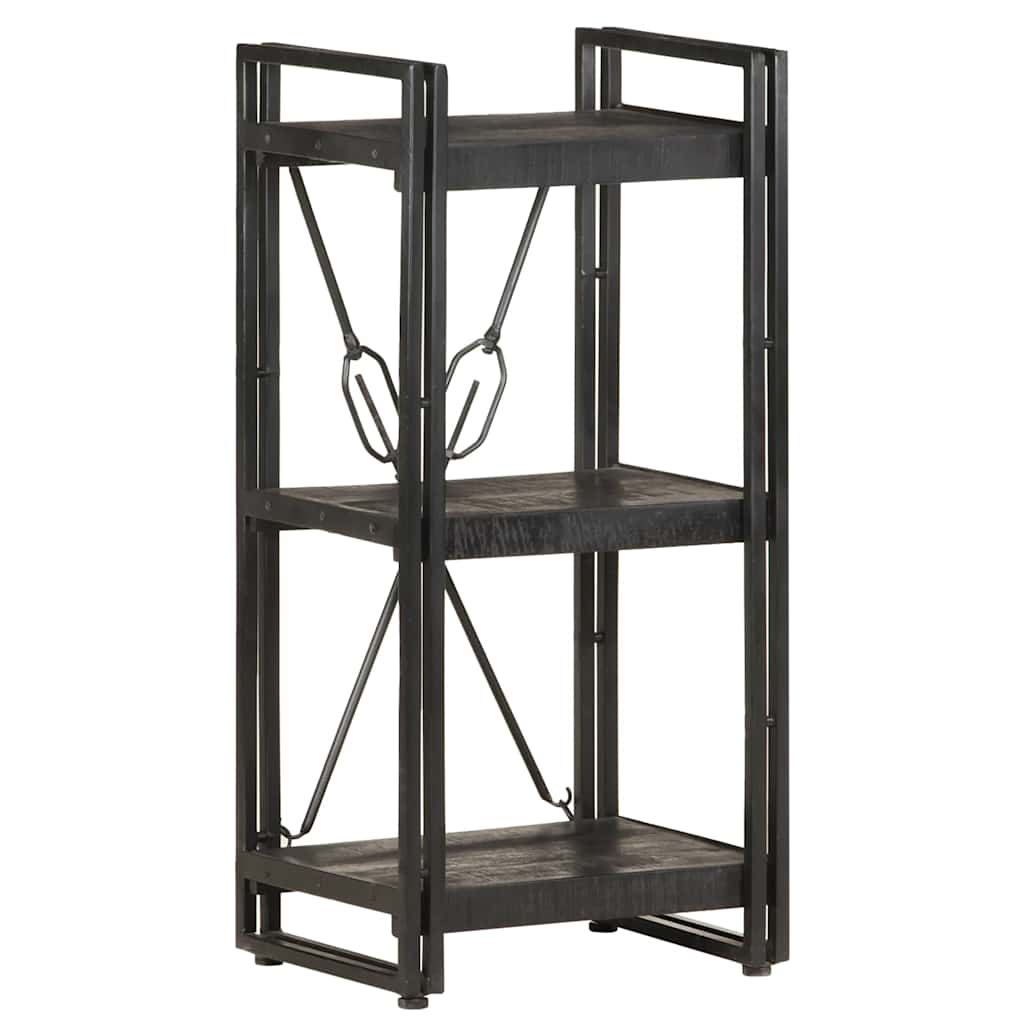 Boekenkast met 3 schappen 40x30x80 cm massief mangohout is nu te koop bij PeponiXL, paradijselijk wonen!