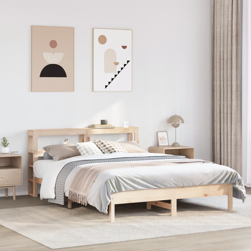 Bedframe zonder matras massief grenenhout 140x190 cm is nu te koop bij PeponiXL, paradijselijk wonen!