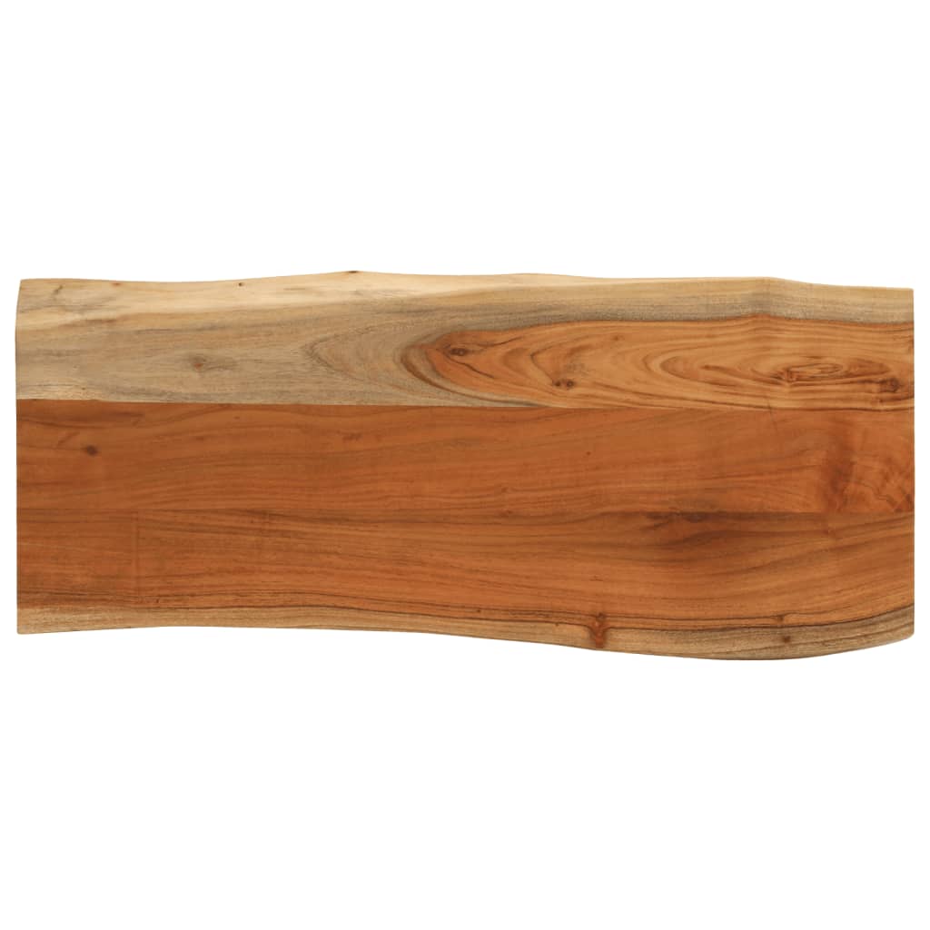 Tafelblad rechthoekig natuurlijke rand 100x40x3,8 cm acaciahout is nu te koop bij PeponiXL, paradijselijk wonen!