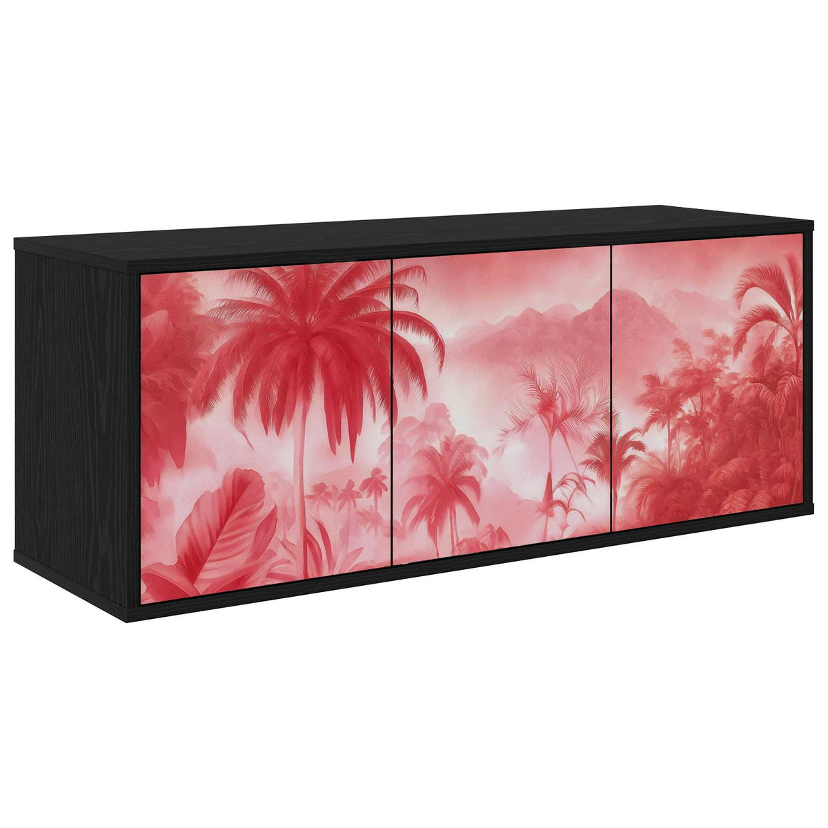 Wandgemonteerd tv-meubel AACHEN 102 x 33 x 40 cm Zwart eiken is nu te koop bij PeponiXL, paradijselijk wonen!