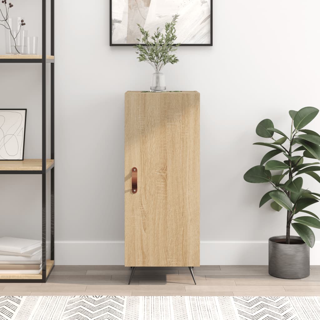 Dressoir 34,5x34x90 cm bewerkt hout sonoma eiken is nu te koop bij PeponiXL, paradijselijk wonen!