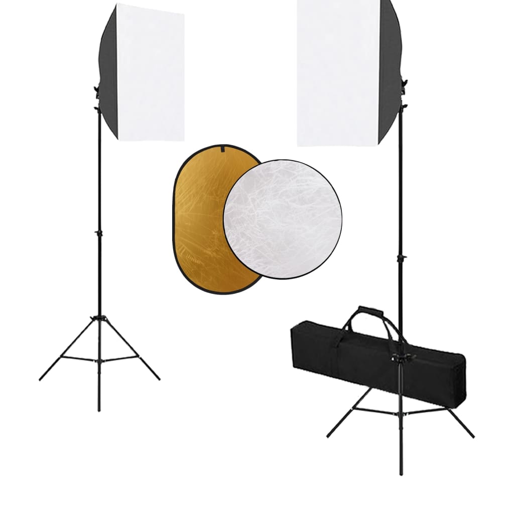 Fotostudioset met softboxlampen en reflector is nu te koop bij PeponiXL, paradijselijk wonen!