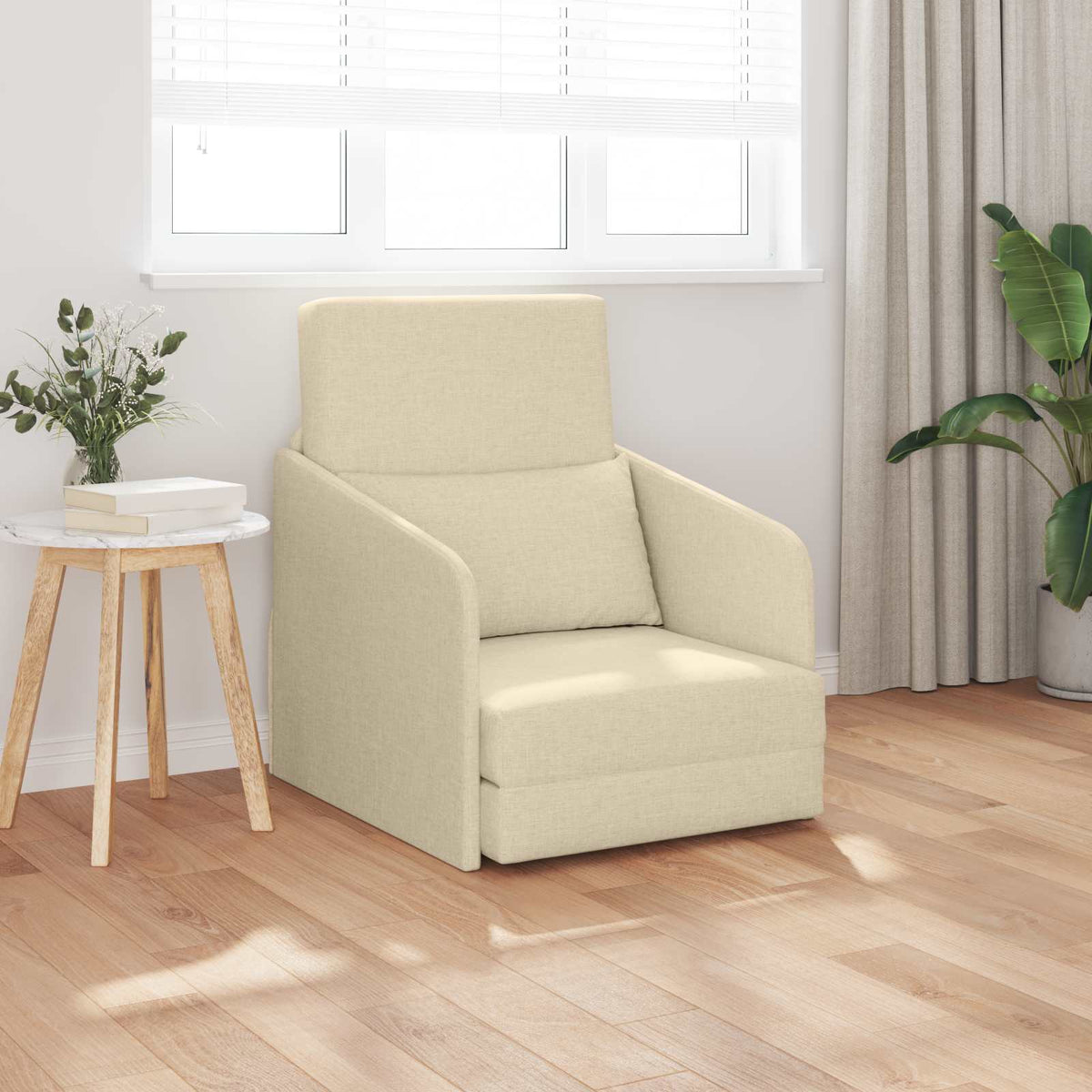 Slaapbank Crème 65 x 80 x 83 cm Stof is nu te koop bij PeponiXL, paradijselijk wonen!
