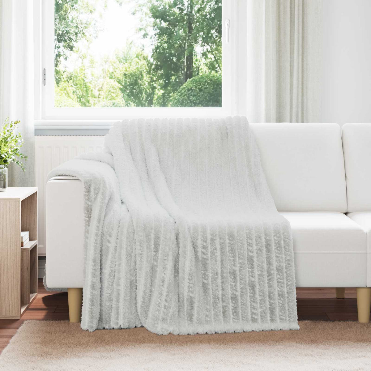 Kleden 6 pcs Grijs 200 x 150 cm Fleece is nu te koop bij PeponiXL, paradijselijk wonen!