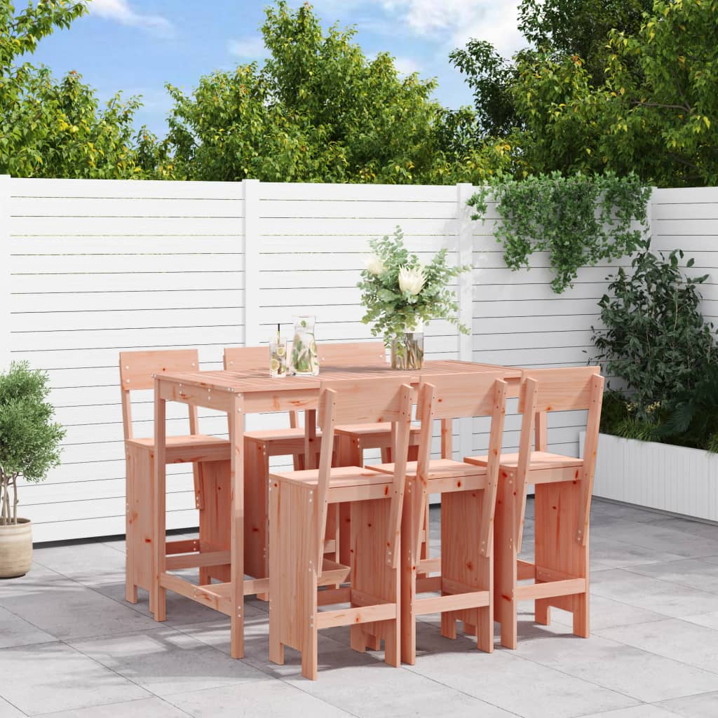 7-delige Tuinset massief douglashout is nu te koop bij PeponiXL, paradijselijk wonen!