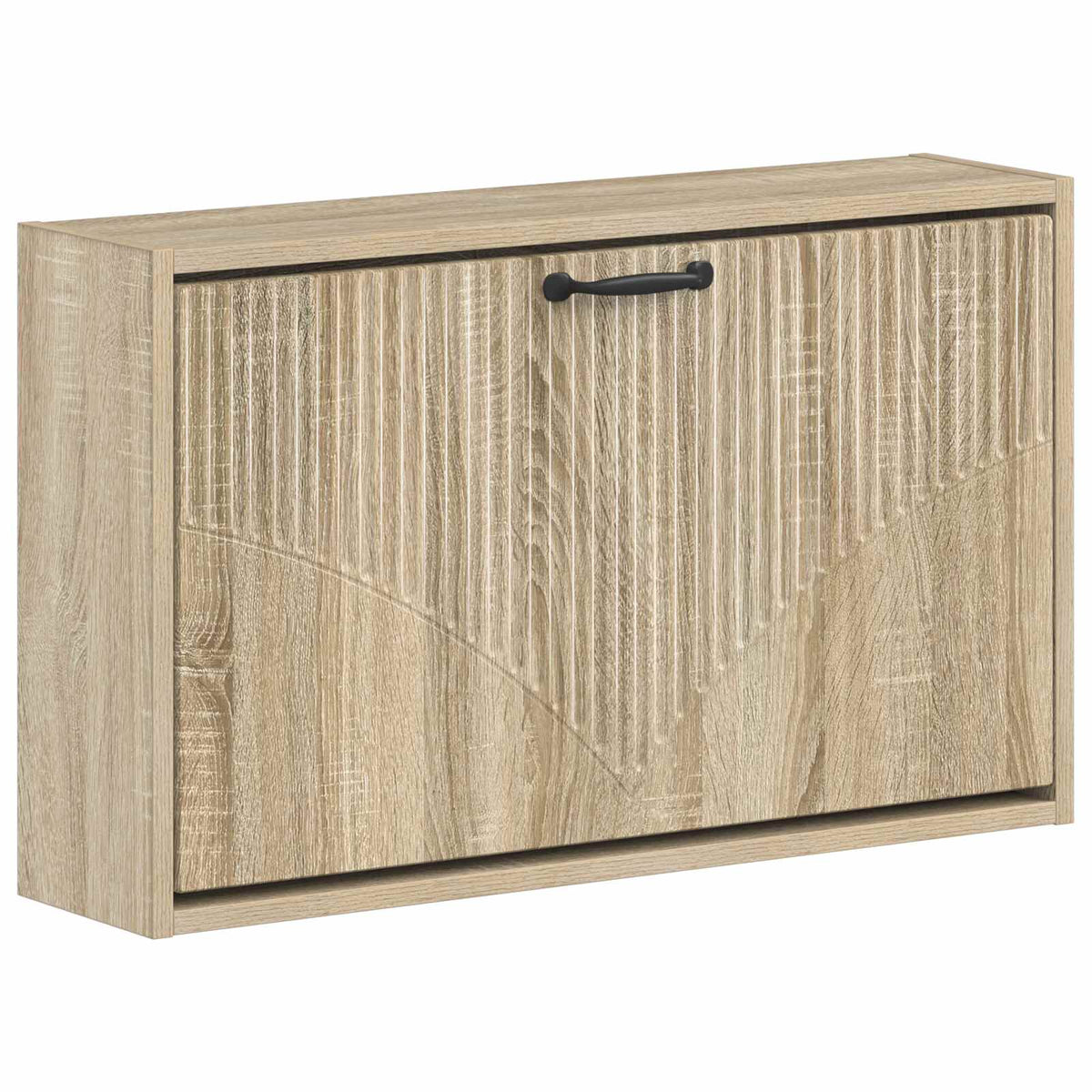 Wandgemonteerde Schoenkast HOORN 71 x 17 x 43 cm Bewerkt hout is nu te koop bij PeponiXL, paradijselijk wonen!