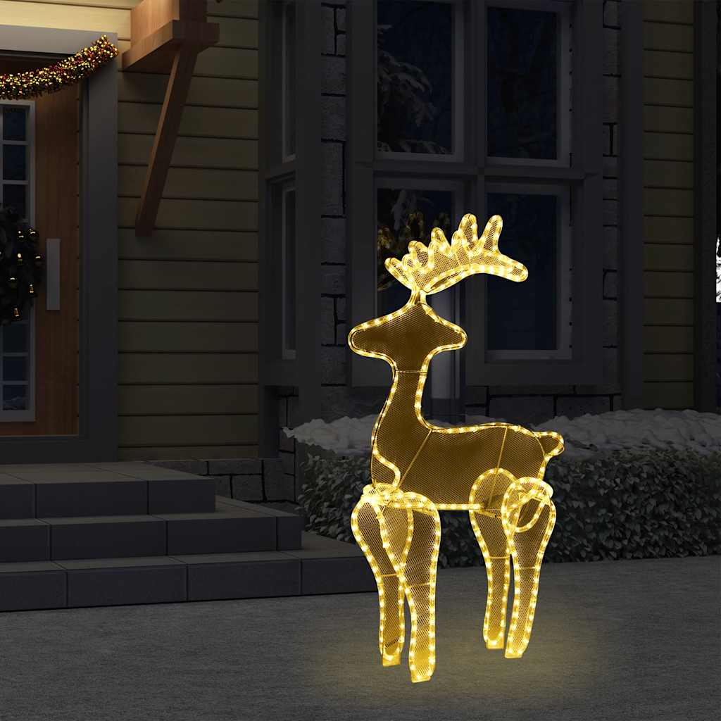 Kerstversiering rendier met mesh 306 LED's 60x24x89 cm is nu te koop bij PeponiXL, paradijselijk wonen!