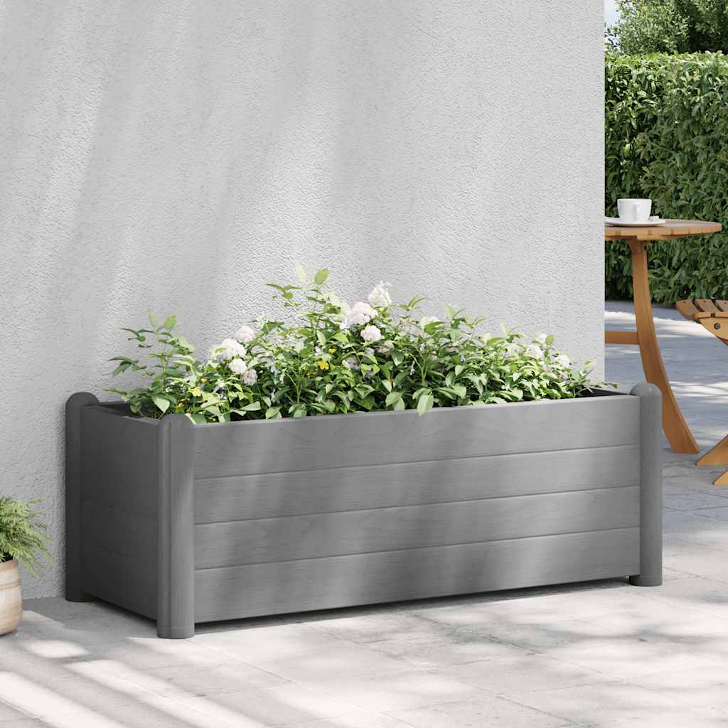 Plantenbak verhoogd 100x43x35 cm PP steengrijs is nu te koop bij PeponiXL, paradijselijk wonen!